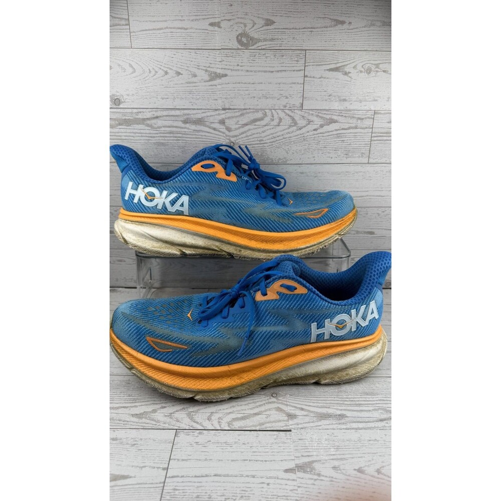 Hoka One One Clifton 9 1127895 CSAA Vibrant Blue 12.5D Men's Running Shoes #444
